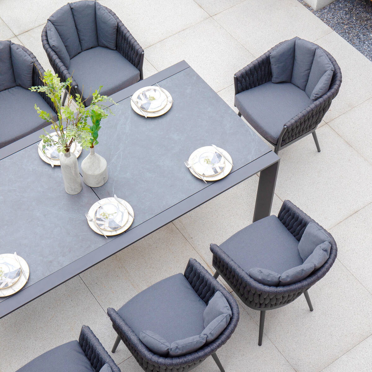 Close up of table and chairs