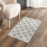 Devgiri Jacquard Rug in Grey Ivory