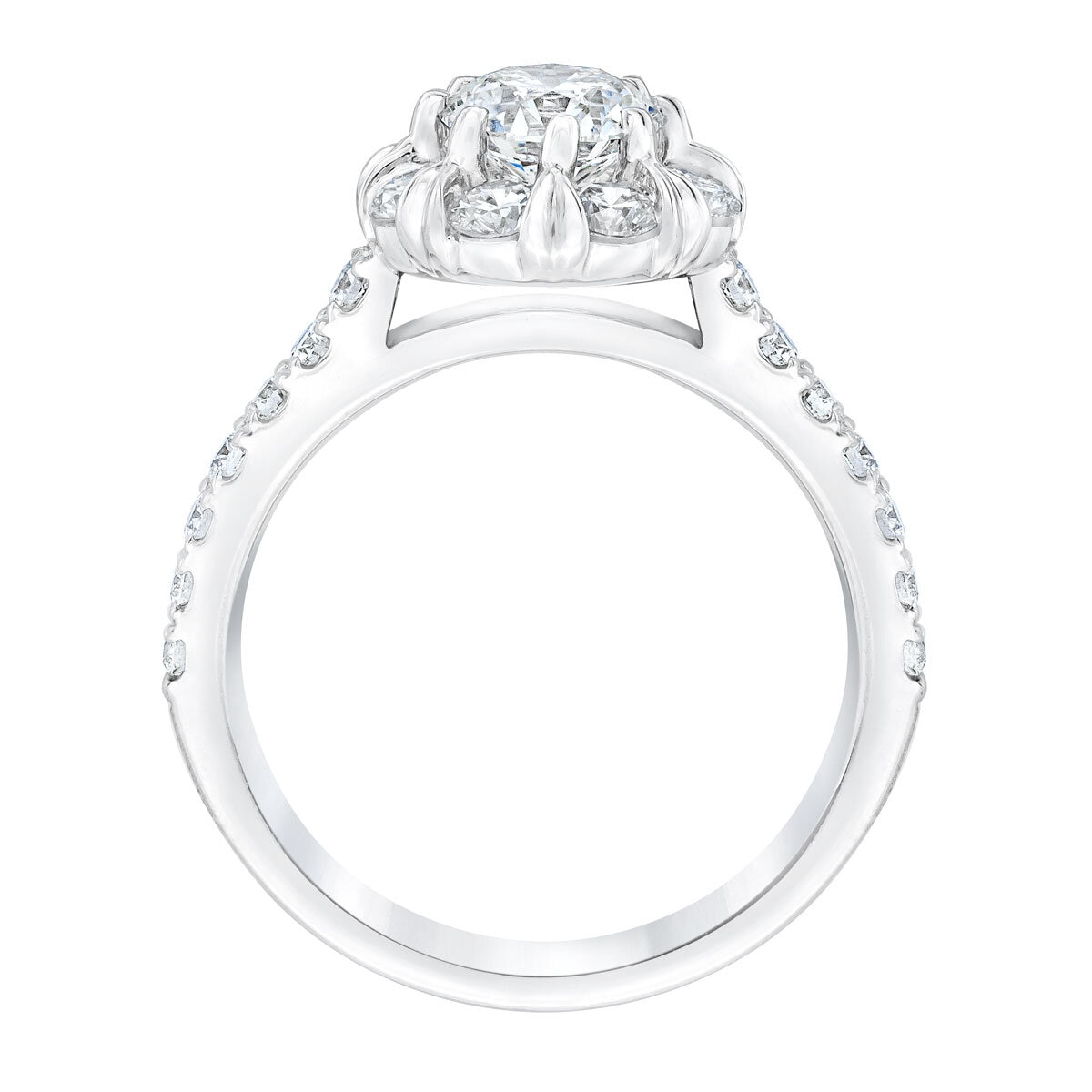 2.00ctw Round Brilliant Cut Diamond Ring,14ct White Gold