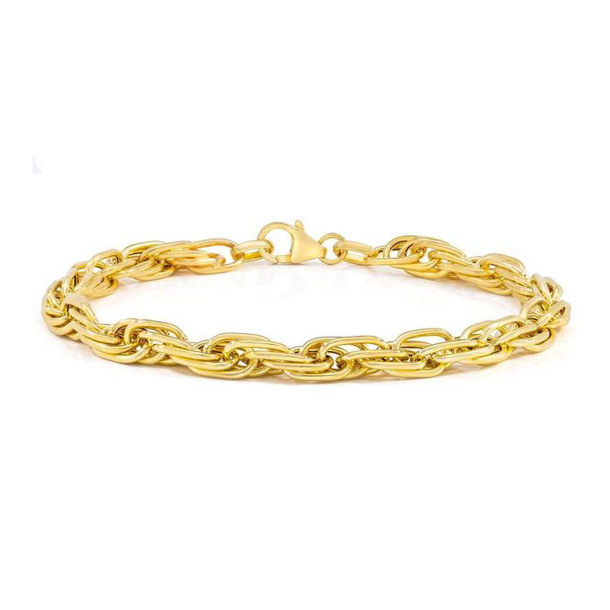 14ct Yellow Gold Mult-Link Twist Bracelet