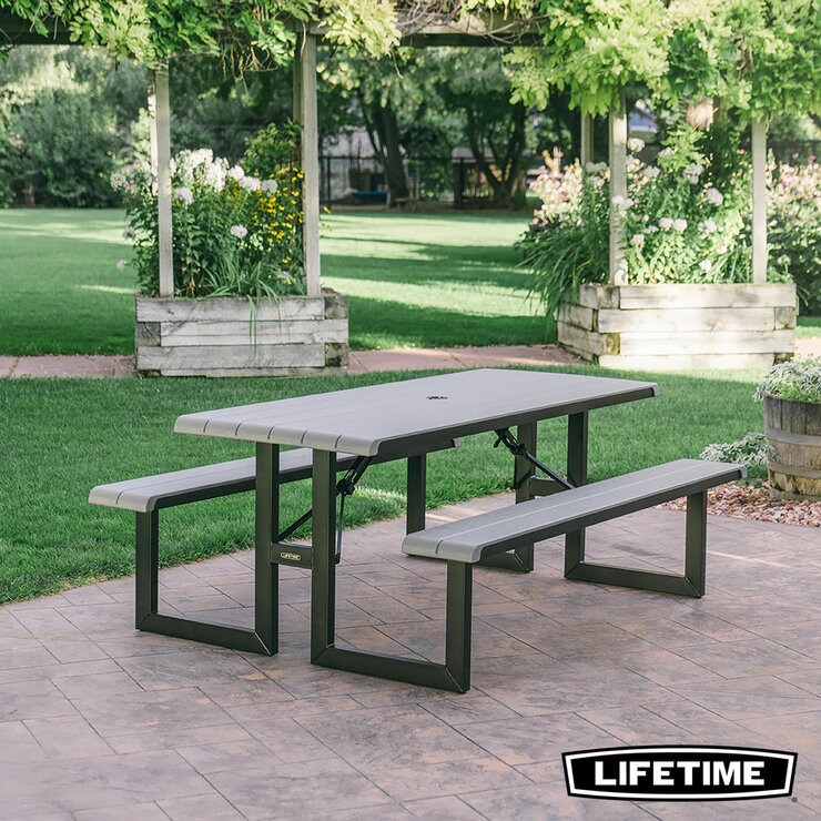 Lifetime Folding Picnic Table - Model 60481 Lifetime Folding Picnic Table - Model 60481