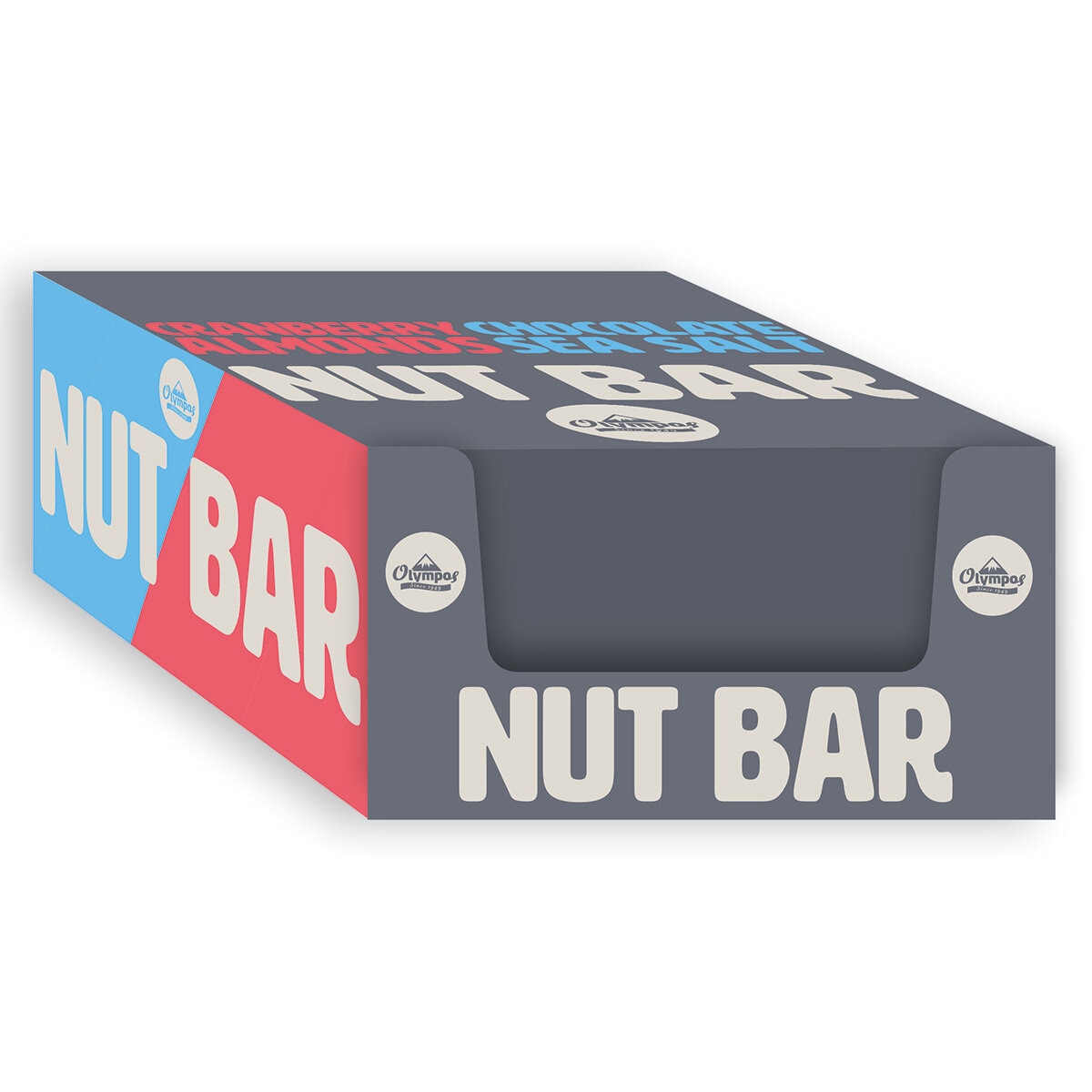 Nut Bar Mixed Pack Chocolate Sea Salt & Almond Cranberry, 16x35g