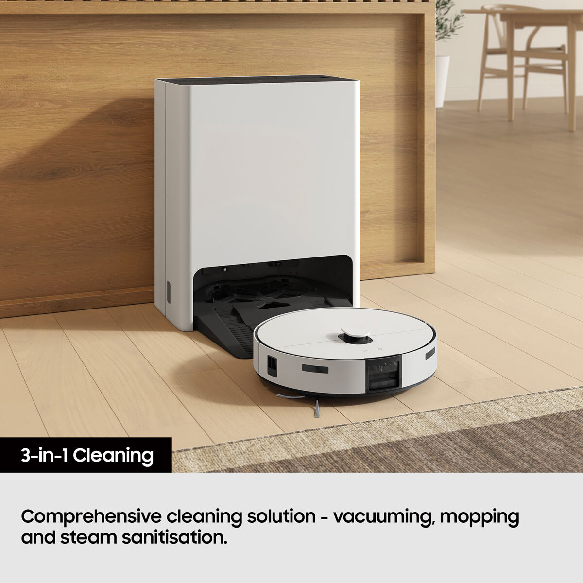 Samsung 3-in-1 Robot Vacuum Cleaner Lifestyle Image