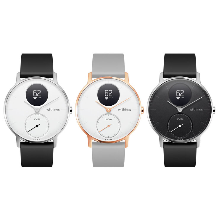 Withings Steel HR 36mm, Hybrid SmartWatch with Heart Rate Monitor and ...