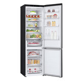 Open LG GBV5240CEP Fridge Freezer, C Rated in Black