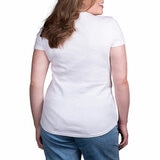 Kirkland Signature Ladies Scoop Neck Pima Tee in White Kirkland Signature Ladies Scoop Neck Pima Tee in White