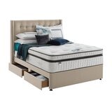 Silentnight Geltex Ultraflex 3000 Mirapocket Medium/Firm Mattress & Divan in Sandstone, Double