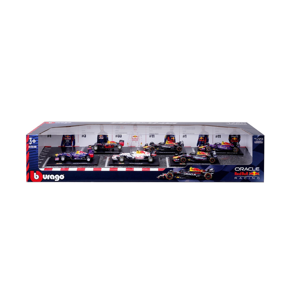 Maisto 1:43 Scale Highly Detailed Formula One Cars: Red Bull 6 Pack (3+ Years)