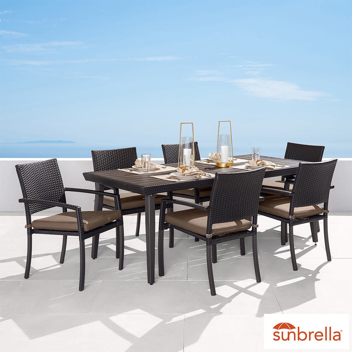 portofino 7 piece dining set