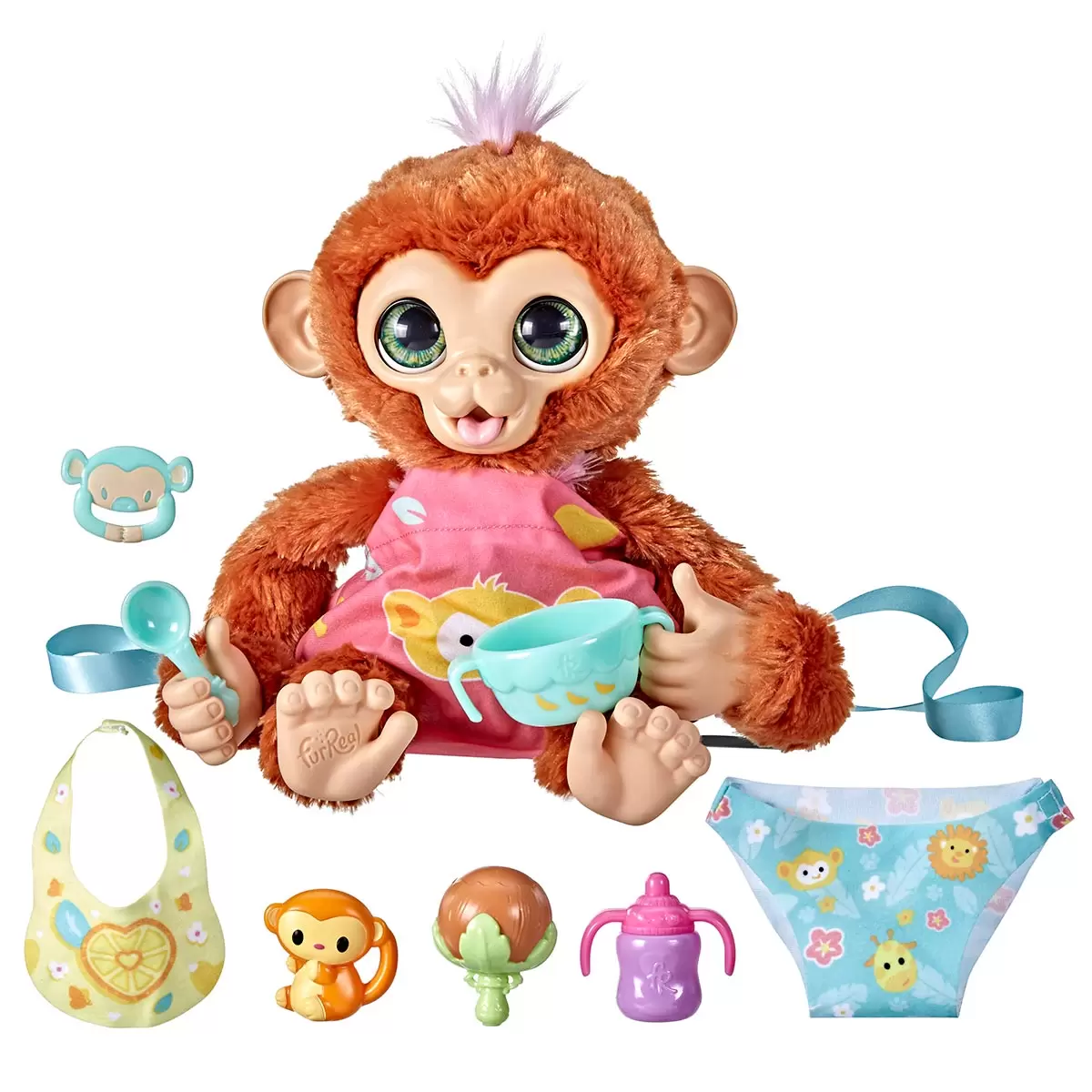 Furreal Piper My Baby Monkey Interactive Animatronic Plush Toy 4