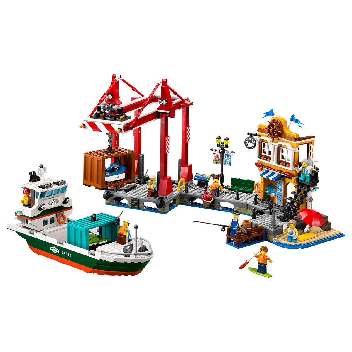 LEGO City Seaside Harbour with Cargo Ship Model 60422