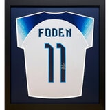 Phil Foden Signed England Framed Shirt