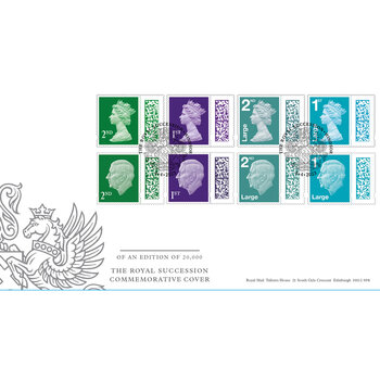 Royal Mail® The Royal Succession Commemorative Cover