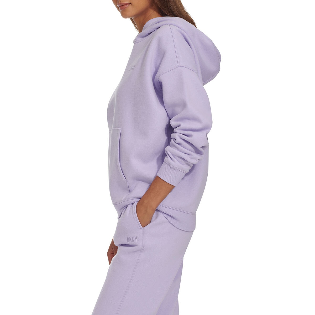 DKNY Sport Fleece Hoodie in Lilac