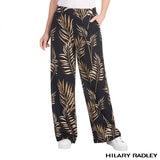 Hilary Radley Wide Leg Pant in Beige & Black