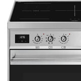 Smeg C92IMX9 90cm Concert Electric Induction Range Cooker, A Rated in Stainless Steel