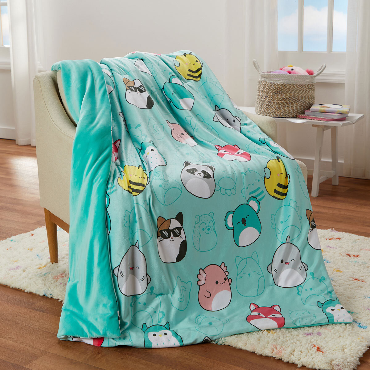 Squishmallows Snuggle Throw in 4 designs