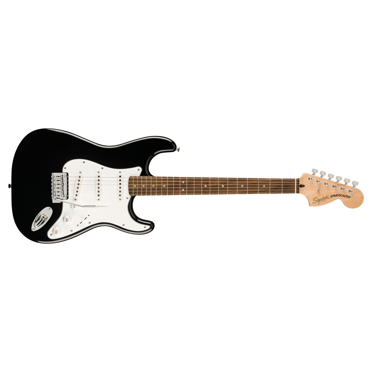 Squire Stratocaster Mustang by Fender Electric Guitar Affinity Series Pack, Black