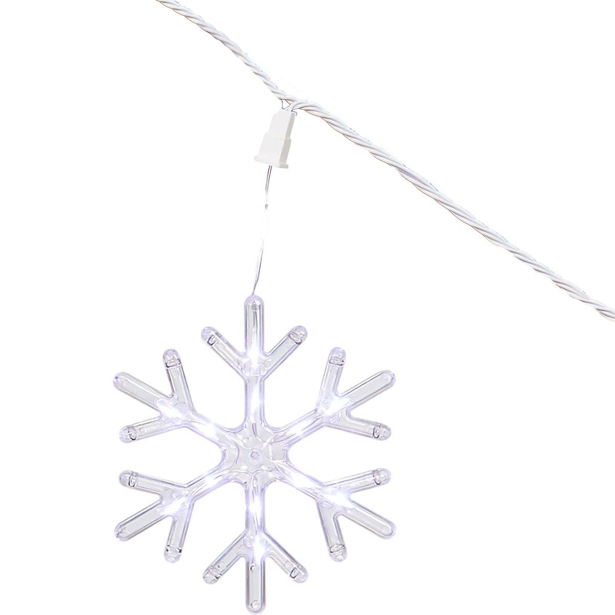 Snowflake on white background image