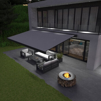 Olympus LED Awnings Hera Outdoor Patio Awning up to 2m Projection, Fully Installed Olympus LED Awnings Hera Outdoor Patio Awning up to 2m Projection, Fully Installed