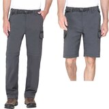 BC Clothing Men's Convertible Pant in Charcoal