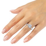 3.60ctw Cushion Cut Diamond Ring, Platinum