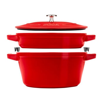 STAUB Stackable 2 Piece Pot Set in 3 Colours