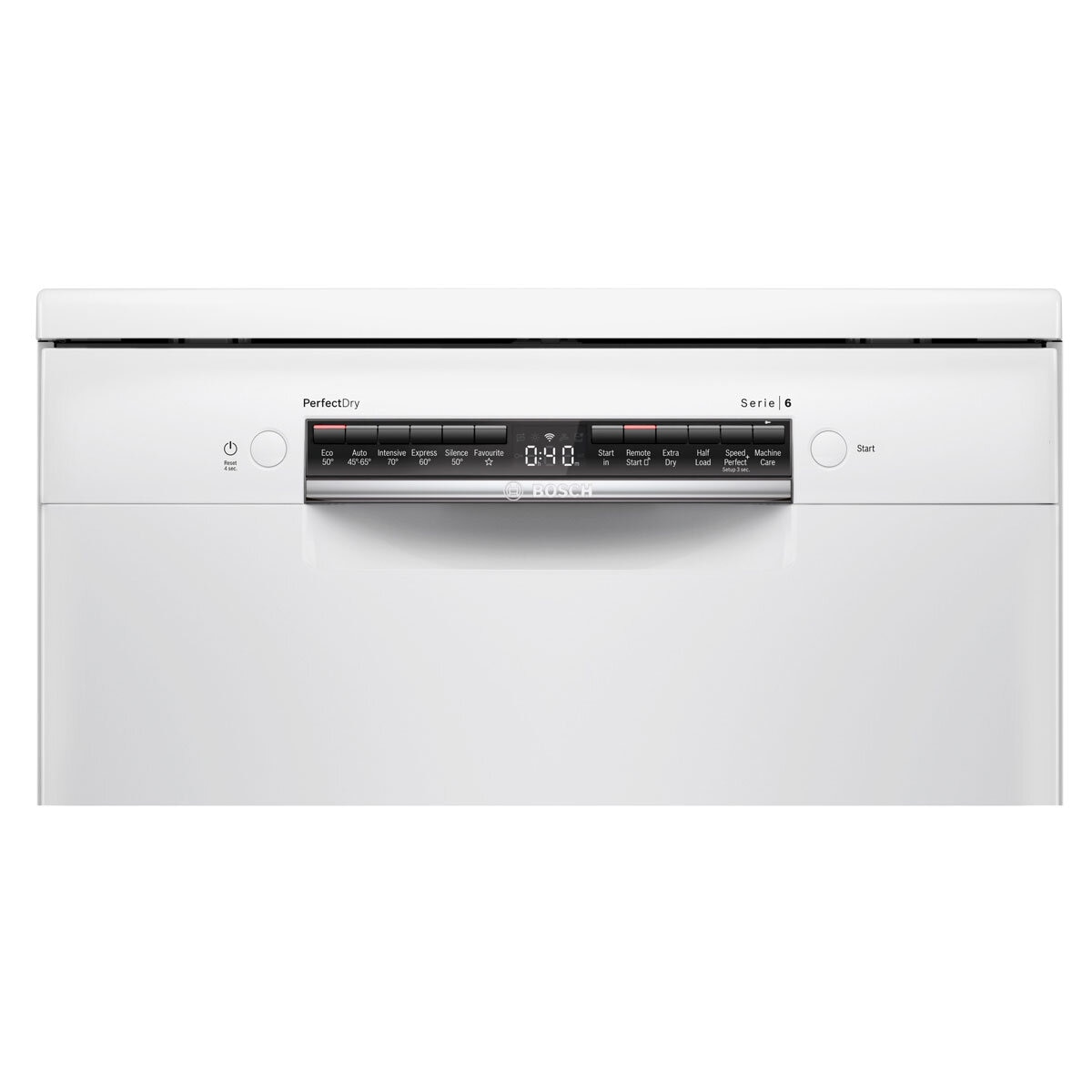 Bosch SMS6ZCW00G Freestanding Dishwasher, 14 Place Settings, C Rated in White