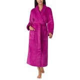 DKNY Shawl Collar Long Plush Robe