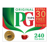 PG Tips Tea Bags, 210 +30% Pack