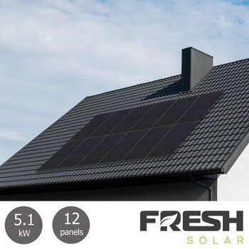 Fresh Solar 5.16kW Solar PV System [12 Panels] - Fully Installed