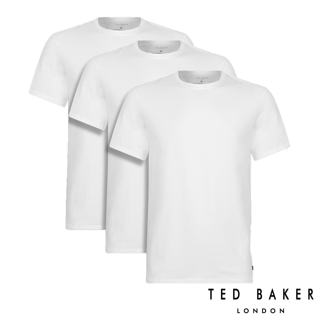 Ted Baker Men s T Shirt 3 Pack in White Costco UK