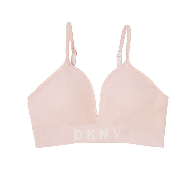 DKNY Women's Seamless Bralette, 2 Pack in Pink/Grey | Costco UK