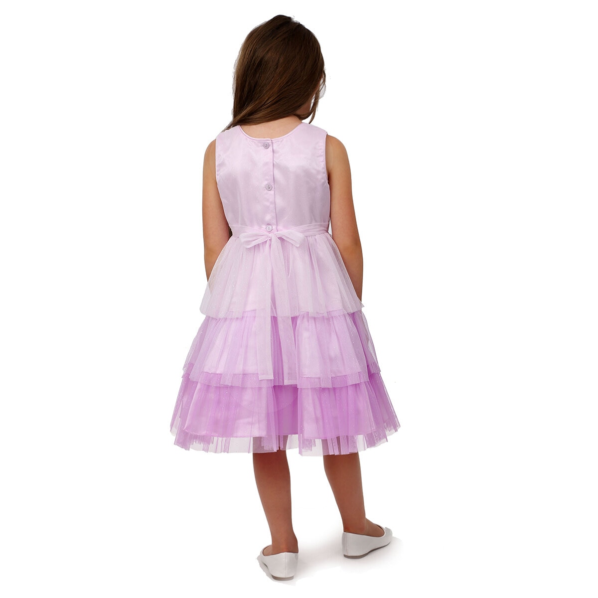 Jona Michelle Girls Dress in Lilac