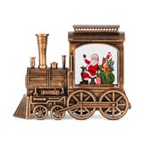 Buy 2pc Lighted Water Globe Train Bronze Item Image at costco.co.uk