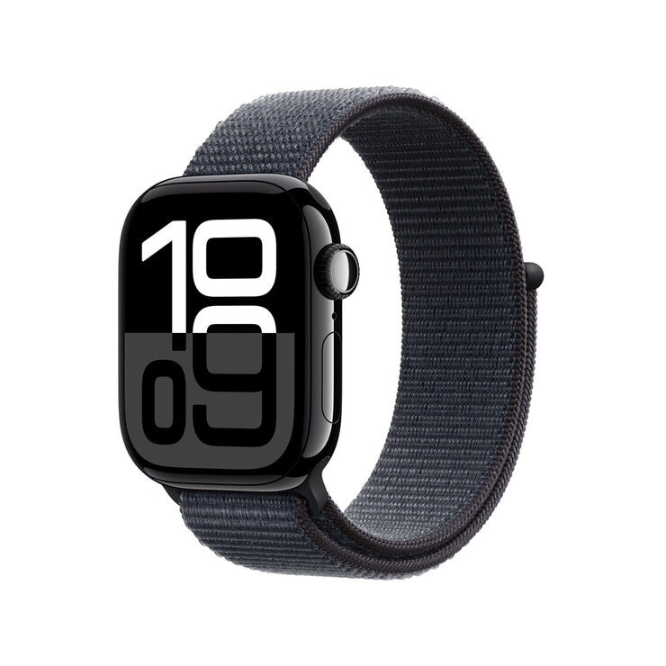 Buy Apple Watch Series 10 GPS, 42mm Black Aluminium Case with Ink Sport Band, MWWG3QA/A at costco.co.uk