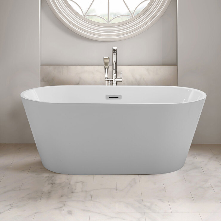 Platinum Spas Marseille Freestanding Modern Bath, 1700 x 800 x 580mm