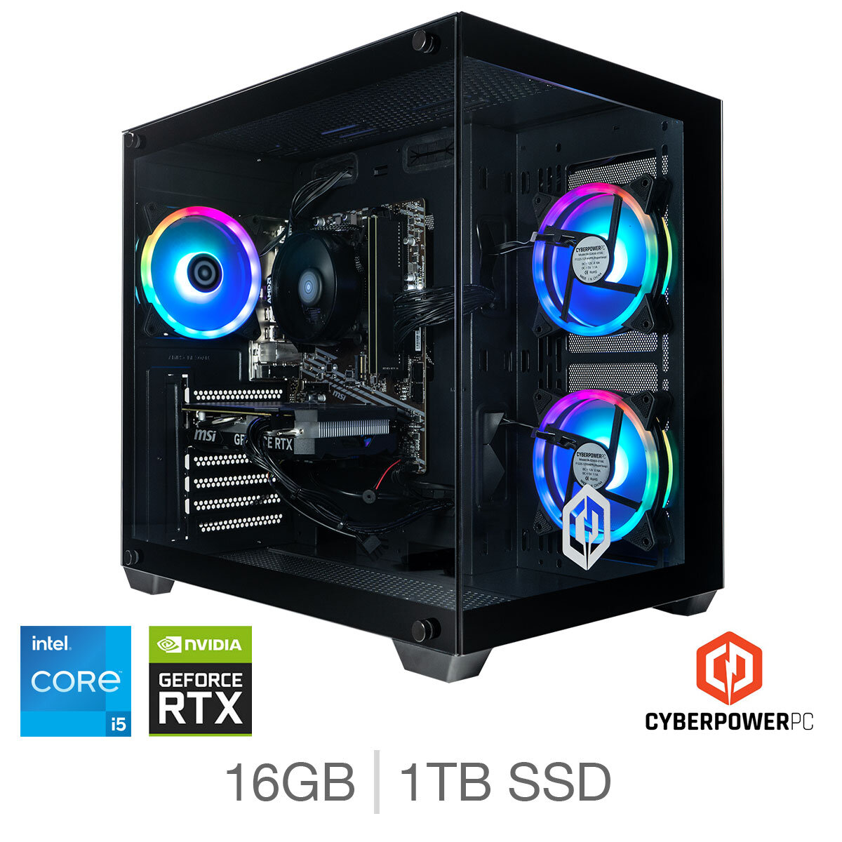 Cyberpower, Intel Core i5, 16GB RAM, 1TB SSD NVIDIA GeForce RTX 4070 Super, Gaming Desktop PC at Costco.co.uk