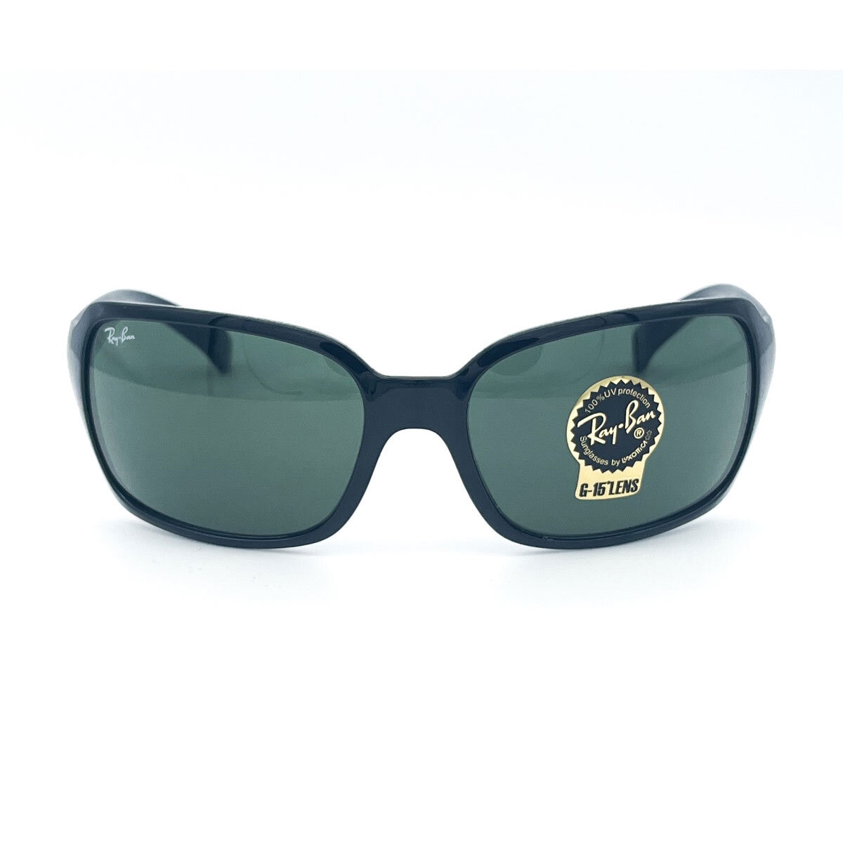 Rayban Black Sunglasses with Green Lenses, RB4068 601