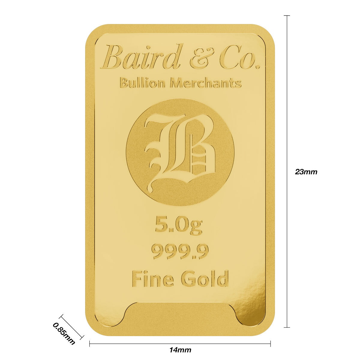 5 Gram Gold Minted Bar