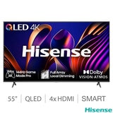 Hisense 55E77NQTUK PRO 55 Inch QLED 144Hz Freely TV