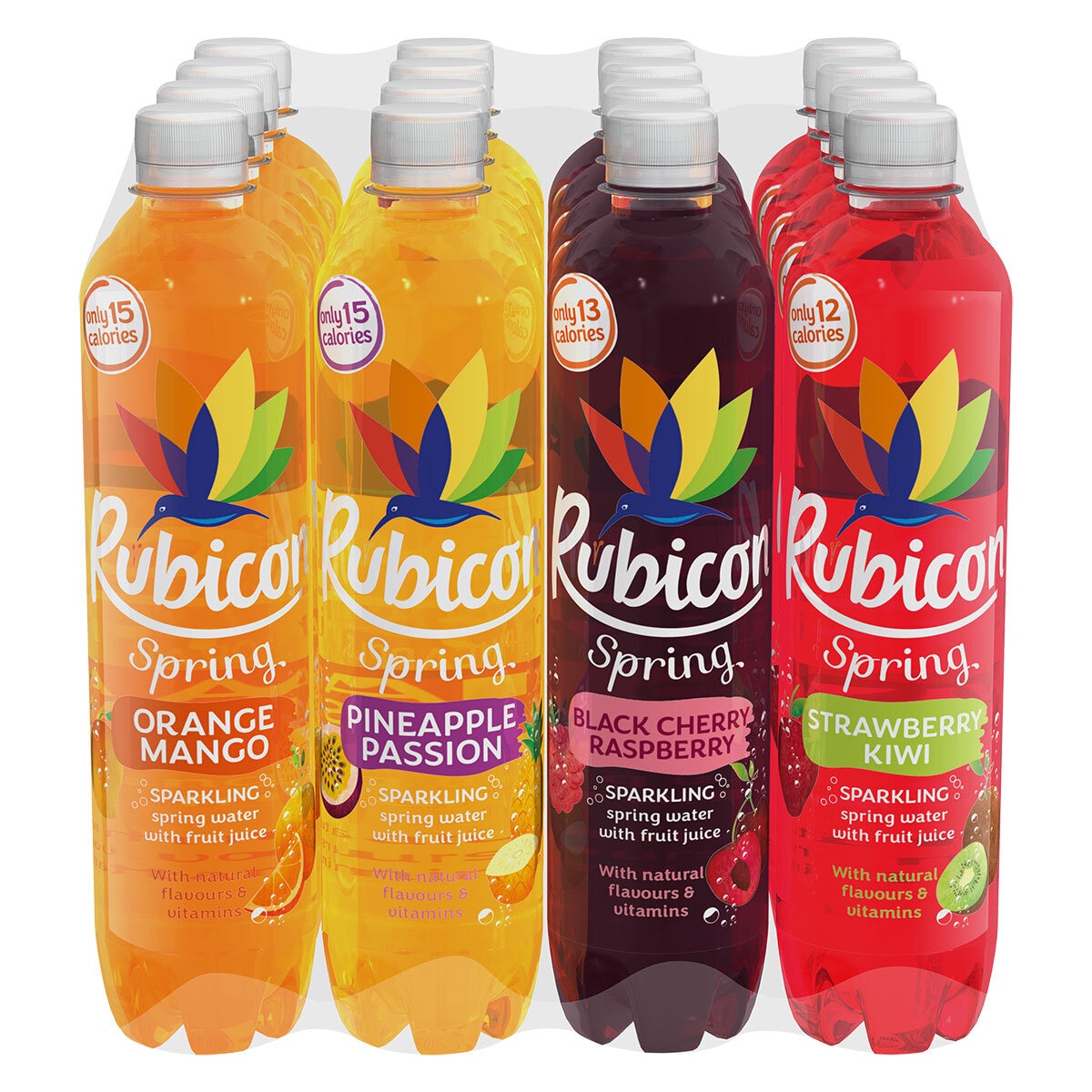 Rubicon Sparkling Spring Water Mixed Pack, 16 x 500ml Rubicon Sparkling Spring Water Mixed Pack, 16 x 500ml