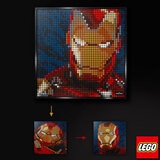 Lego marvel art piece