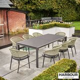 Harbour Lifestyle Anika 9 Piece Extendable Ceramic Dining Set