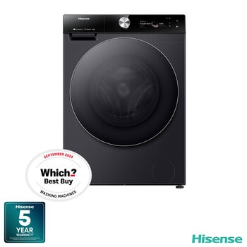 Hisense WF7S1247BB, 12kg, 1400rpm, Washing Machine A Rating in Black