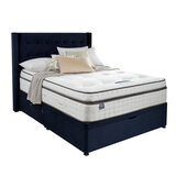 Silentnight half ottoman divan with conti drawer in maritime