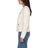 Wellworn Ladies Fringe Cardigan in Cream