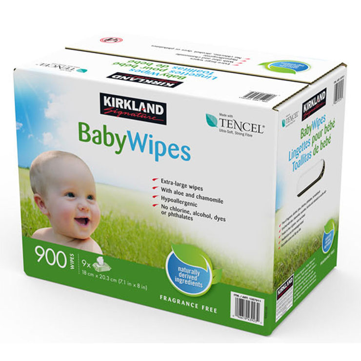 Kirkland Signature Baby Wipes, 9 x 100 Pack | Costco UK