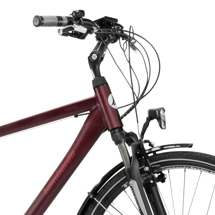 Lombardo Modena 48 cm (19") Frame Mens E-Bike in Burgundy - 44425366536222