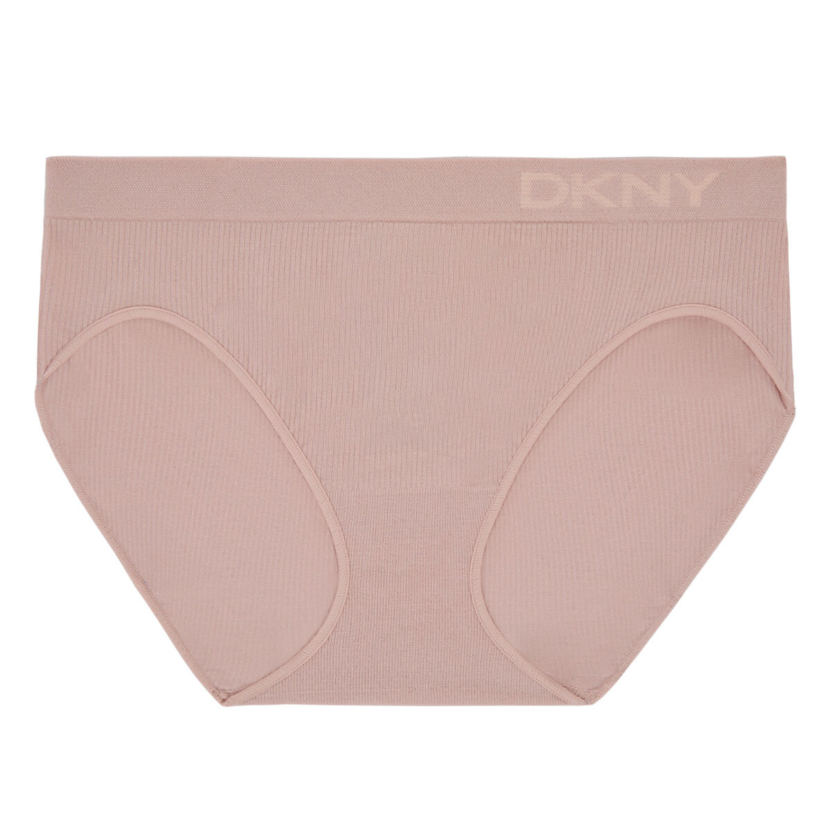 DKNY Seamless Rib Brief 4 Pack in Pink & Teal